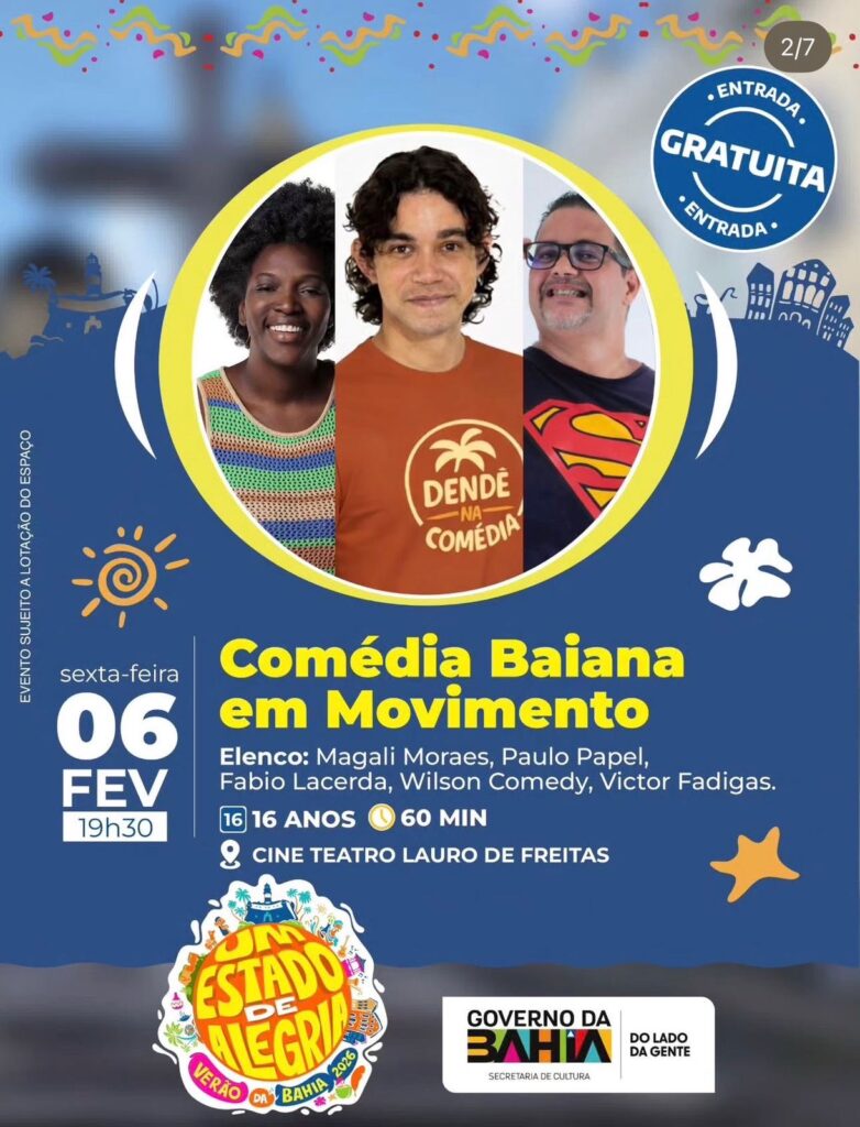 7eb45cb7-d1ca-45a3-a78e-b3a15584dd81-782x1024 Verão Cultural: Cine Teatro Lauro de Freitas recebe humor e batalhas de rima com entrada gratuita