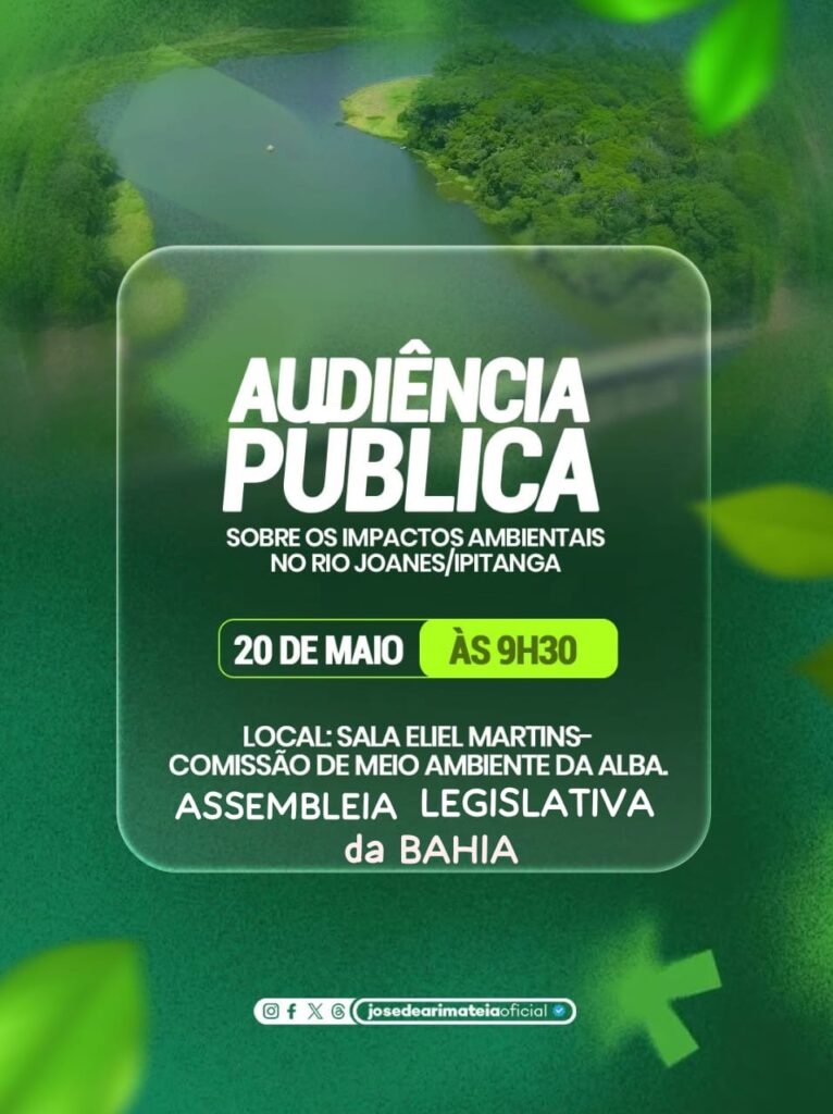 aadff5da-0b0c-48d3-abd1-95acf0482fd2-766x1024 Audiência pública na ALBA discutirá soluções para recuperação do Rio Joanes